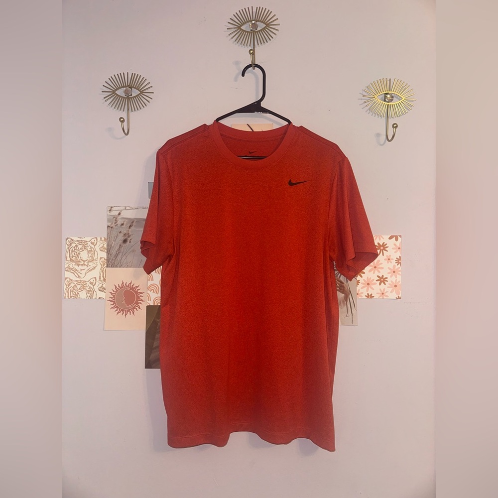 Nike Red Dri-Fit Short Sleeve Top - Picture 2 of 4